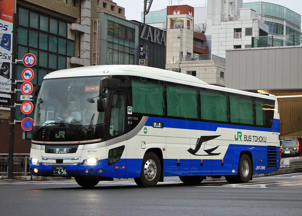 JRバス東北「仙台~首都圏線」新宿系統 夜行便 ・696